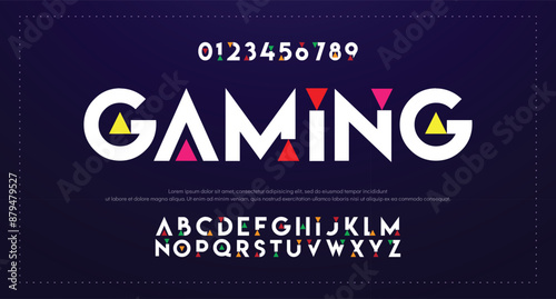 Abstract modern urban alphabet fonts. Typography sport, simple, technology, fashion, digital, future creative logo font. vector illustration