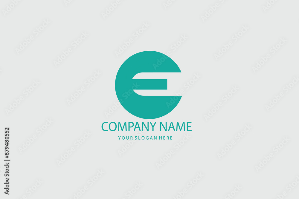 Letter E logo icon design template elements