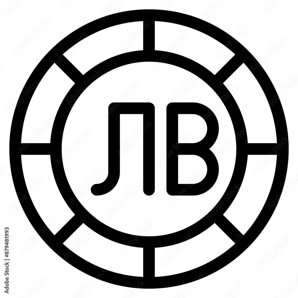 Bulgarian lev, coin, currency, money, cash Icon Bulgarian lev, coin, currency, money, cash Icon