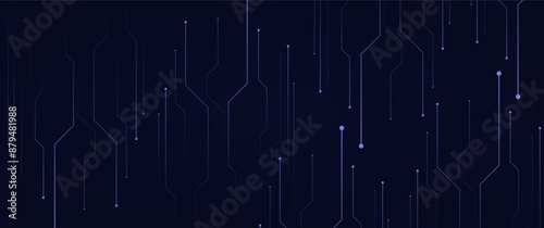 abstract seamless futuristic circuit board stripe path, designed for hi tech cover, background, banner