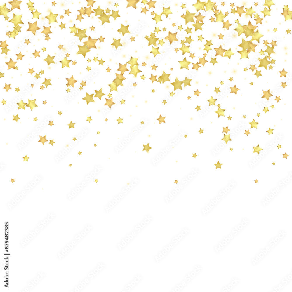 Magic stars vector overlay. Gold stars scattered Magic stars vector overlay. Gold stars scattered