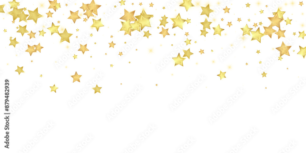 Magic stars vector overlay. Gold stars scattered Magic stars vector overlay. Gold stars scattered