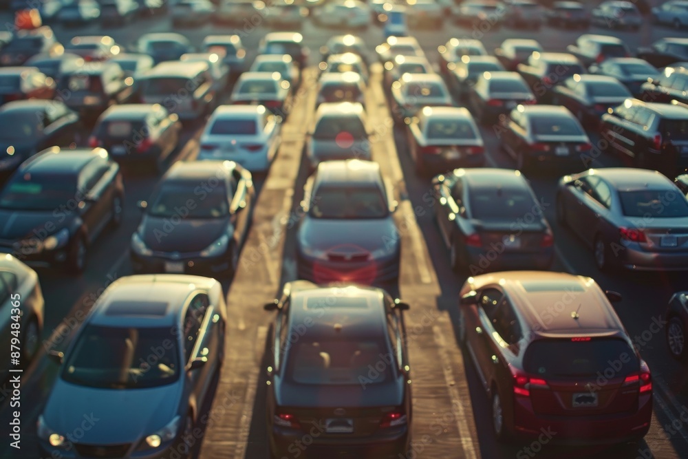Fototapeta premium headlights close-up, car dealership, auto theme. Beautiful simple AI generated image in 4K, unique.