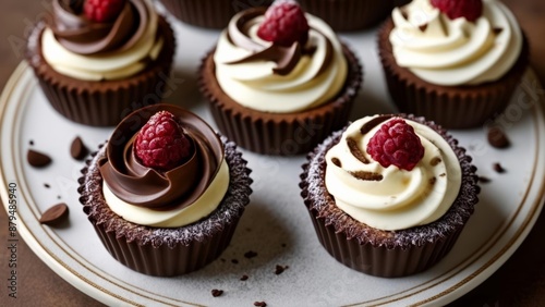  Deliciously indulgent chocolate cupcakes with a raspberry twist