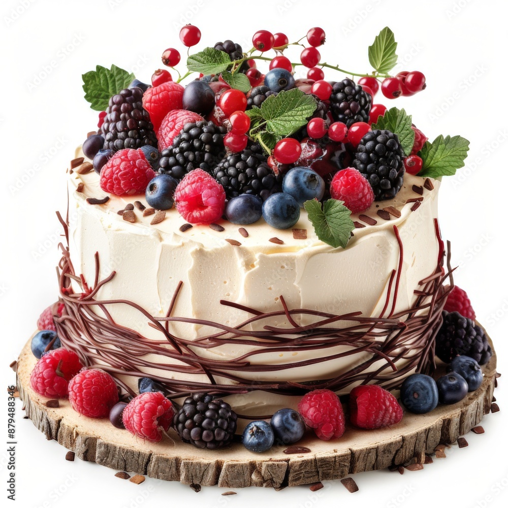 A cake adorned with an intricate lace pattern design and delicate floral decorations. A cake adorned with an intricate lace pattern design and delicate floral decorations.