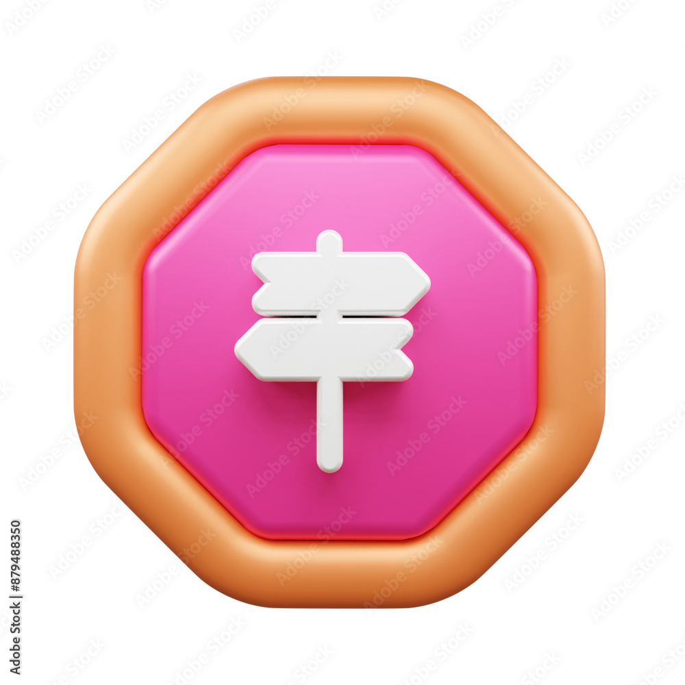 Obraz premium User Interface 3d icon illustration