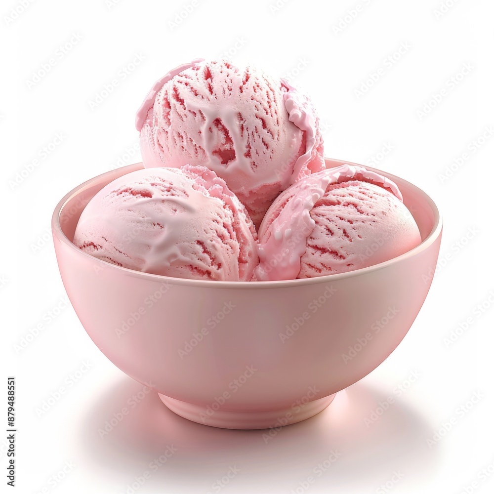 A bowl of lychee ice cream, featuring smooth and creamy texture, presenting a refreshing tropical dessert flavor. A bowl of lychee ice cream, featuring smooth and creamy texture, presenting a refreshing tropical dessert flavor.