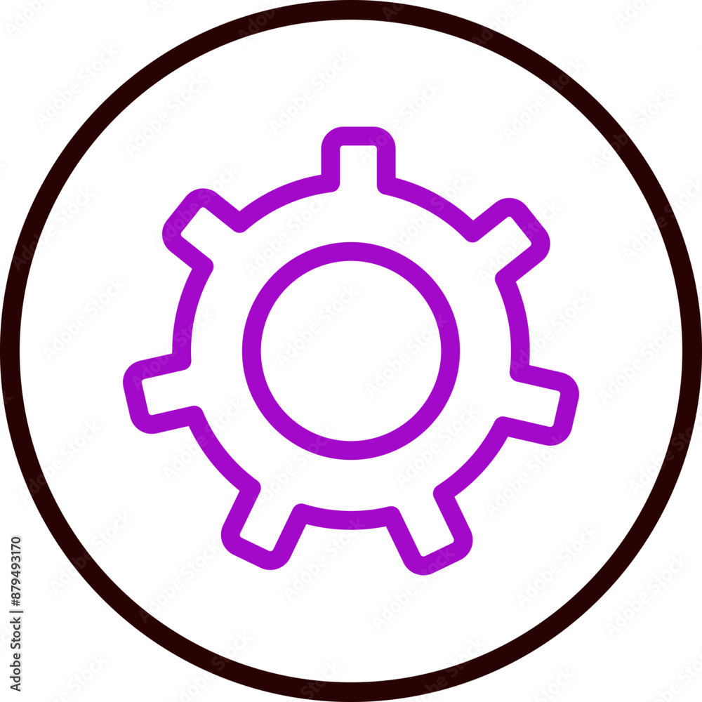 settings Vector Line Purple Circle Black settings Vector Line Purple Circle Black