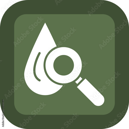 Hematology Glyph Green Box Icon