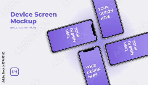 Screen phone mockup
