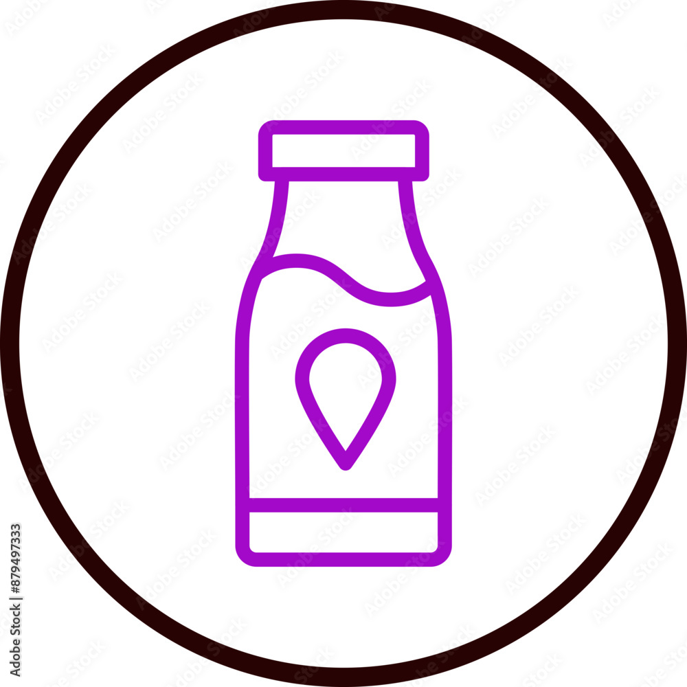 Disposable packaging trends Vector Line Purple Circle Black Disposable packaging trends Vector Line Purple Circle Black