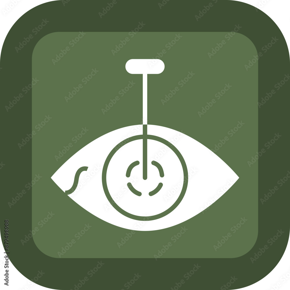 Eye Surgery Glyph Green Box Icon Eye Surgery Glyph Green Box Icon