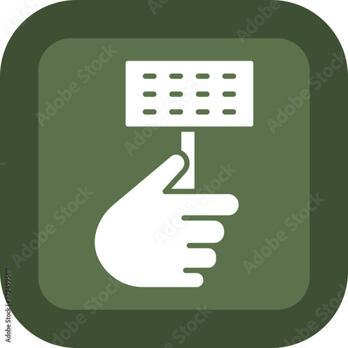 Supporter Glyph Green Box Icon