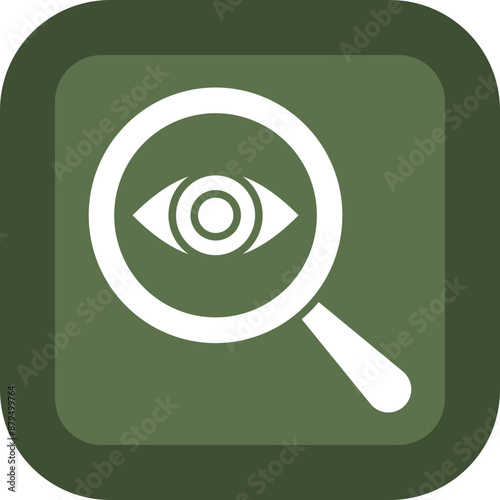 Observe Glyph Green Box Icon