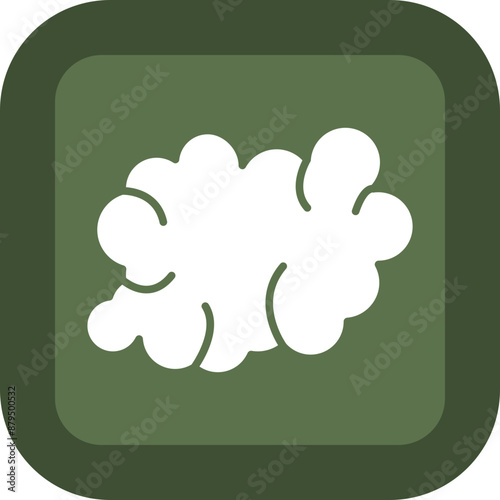 Fog Glyph Green Box Icon