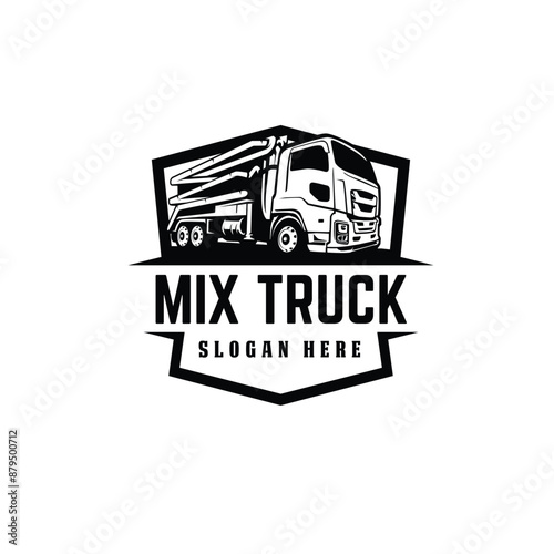 truck trucking company logo template design