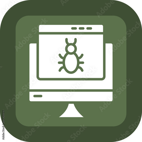 Debug Glyph Green Box Icon