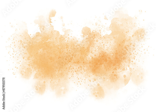 Watercolor stain decoration