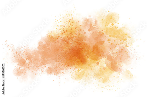 Watercolor stain decoration