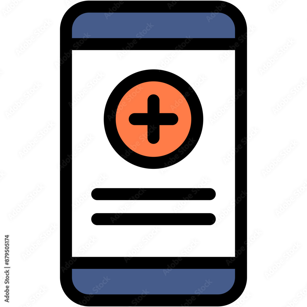 Fototapeta premium mobile, mobile appointment, online, doctor, healthcare Icon