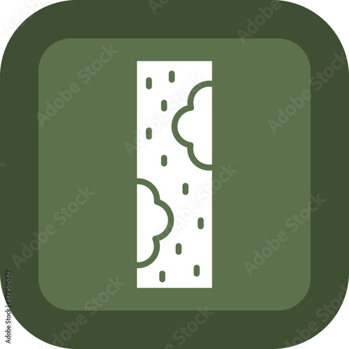 Atherosclerosis Vector Glyph Green Box Icon