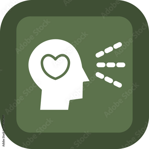Visualization Vector Glyph Green Box Icon