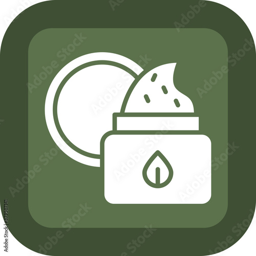 Scrub Vector Glyph Green Box Icon