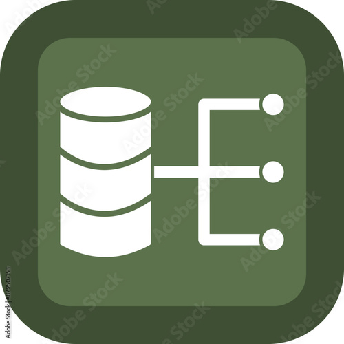 Ingestion Vector Glyph Green Box Icon