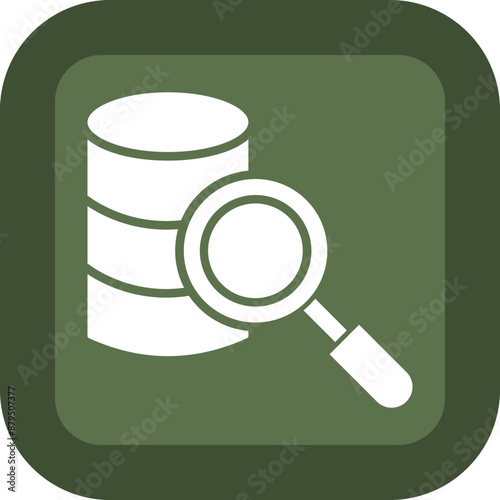 Searchability Vector Glyph Green Box Icon photo