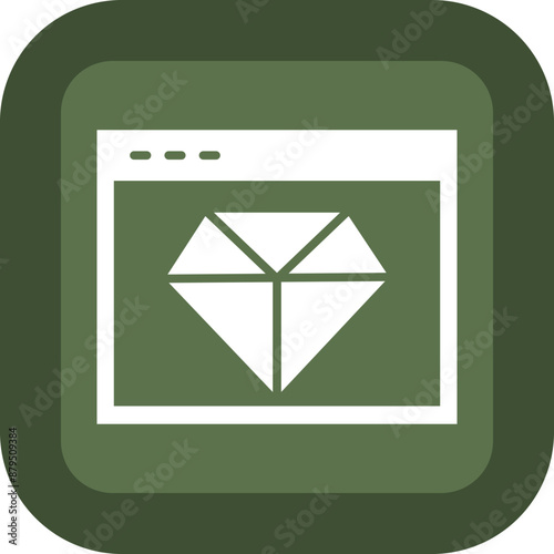Valuable Glyph Green Box Icon