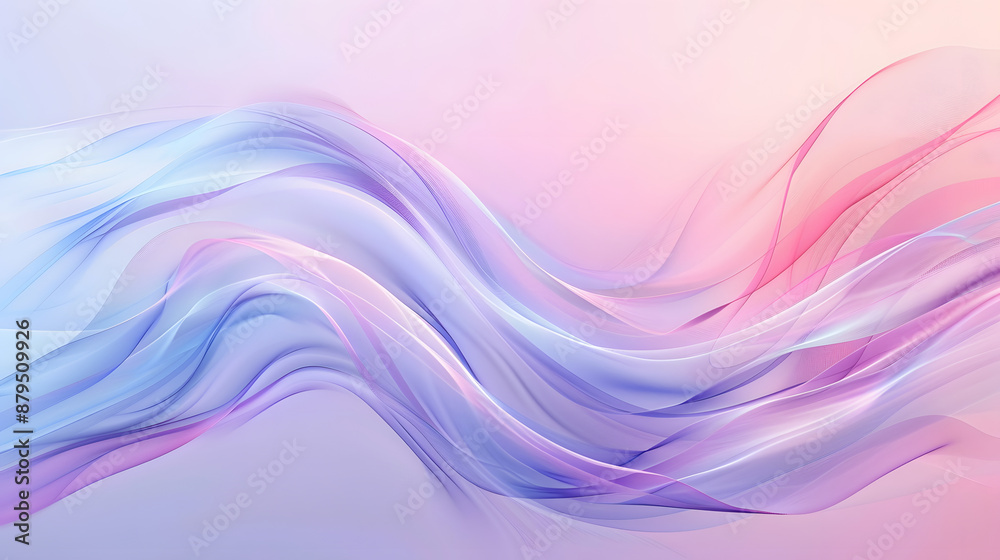 Soft pastel abstract backdrop with gentle waves and smooth lines, suggesting calmness and healthcare