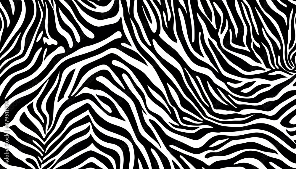 Trendy zebra skin pattern background vector. Animal fur, vector background for Fabric design, wrapping paper, textile, and wallpaper Trendy zebra skin pattern background vector. Animal fur, vector background for Fabric design, wrapping paper, textile, and wallpaper
