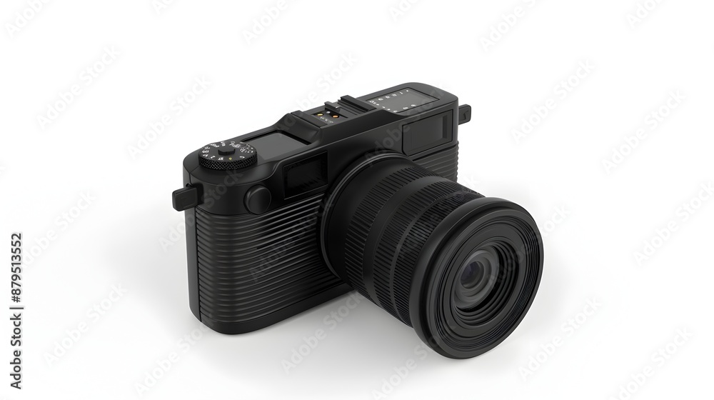 Sleek and Compact Digital with Minimalist White Background in 3D Rendering Sleek and Compact Digital with Minimalist White Background in 3D Rendering