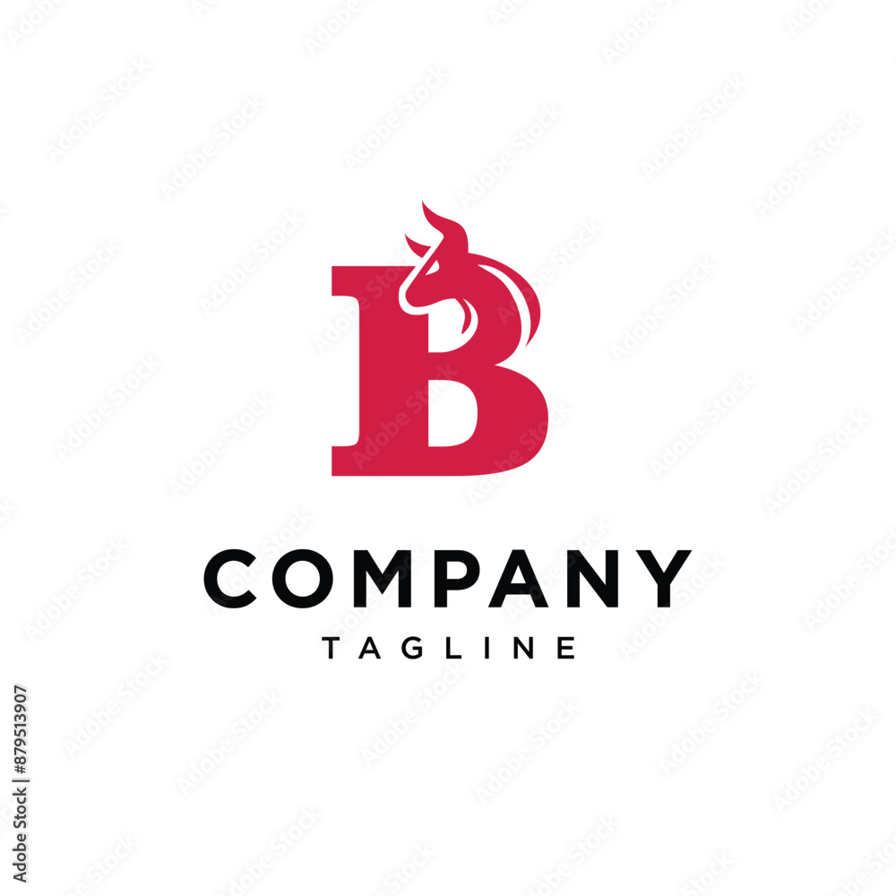 Letter B Bull Head Logo Icon Vector template Letter B Bull Head Logo Icon Vector template