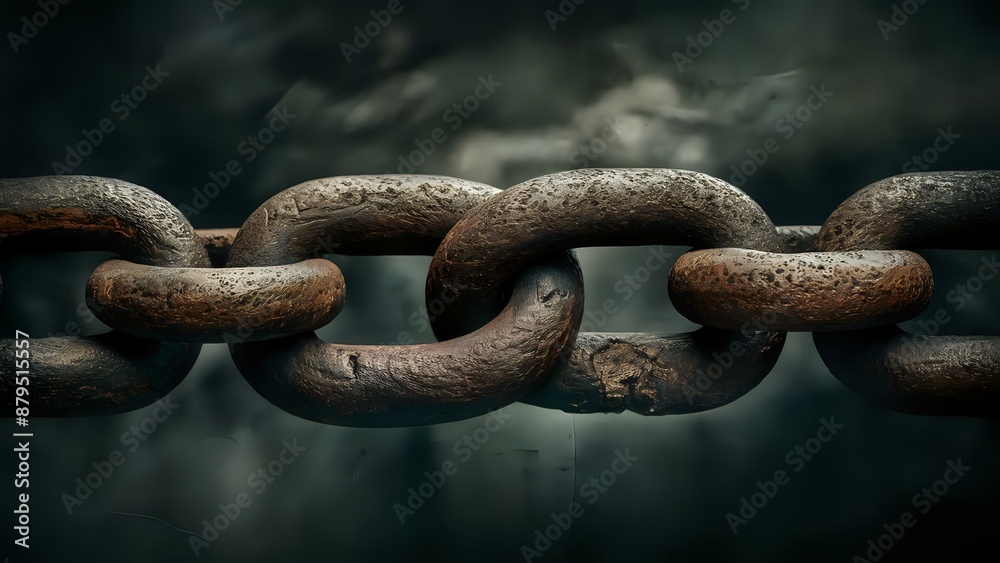 Fototapeta premium Weathered Metal Chains