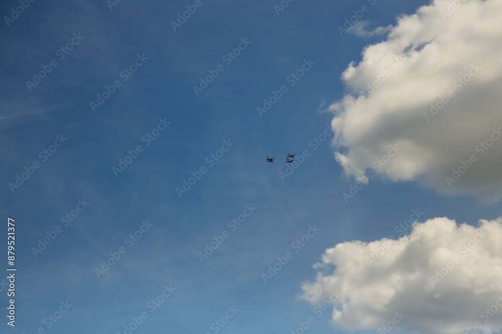 clouds, planes, exercises. Huge clouds and small planes clouds, planes, exercises. Huge clouds and small planes