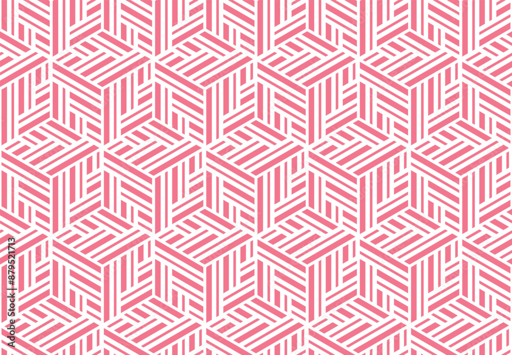 Abstract geometric pattern. A seamless vector background. White and pink ornament. Graphic modern pattern. Simple lattice graphic design Abstract geometric pattern. A seamless vector background. White and pink ornament. Graphic modern pattern. Simple lattice graphic design