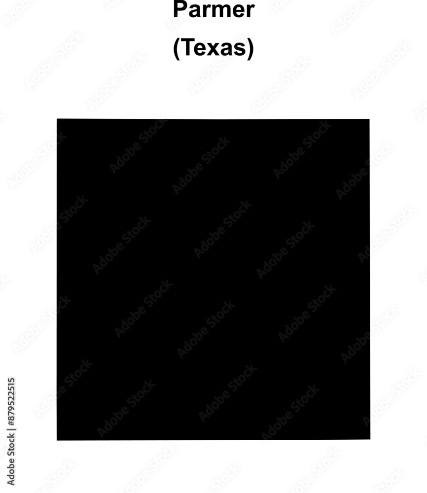 Parmer County (Texas) blank outline map Parmer County (Texas) blank outline map