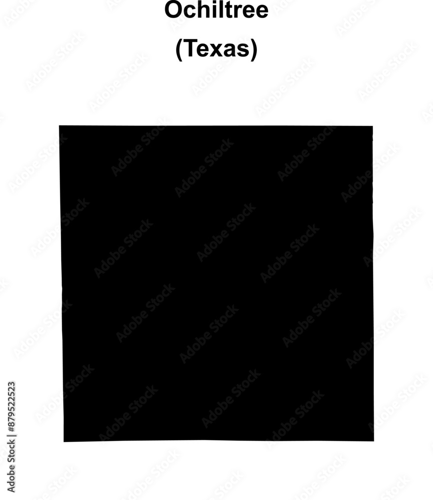 Ochiltree County (Texas) blank outline map Ochiltree County (Texas) blank outline map