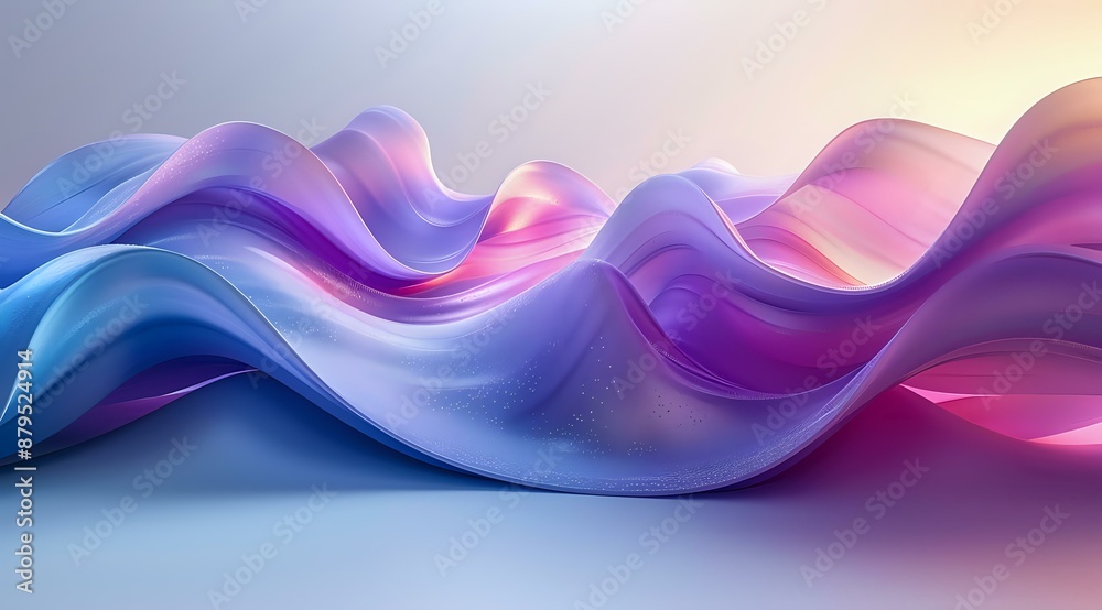 Abstract pastel-colored flowing fabric waves in shades of pink, purple, and blue, perfect for artistic, fashion, and interior design projects. Captures a sense of fluidity and elegance. Abstract pastel-colored flowing fabric waves in shades of pink, purple, and blue, perfect for artistic, fashion, and interior design projects. Captures a sense of fluidity and elegance.