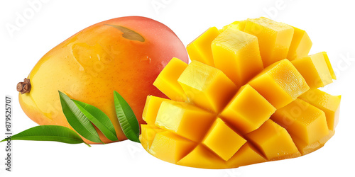 Mango isolated on transparent or white background