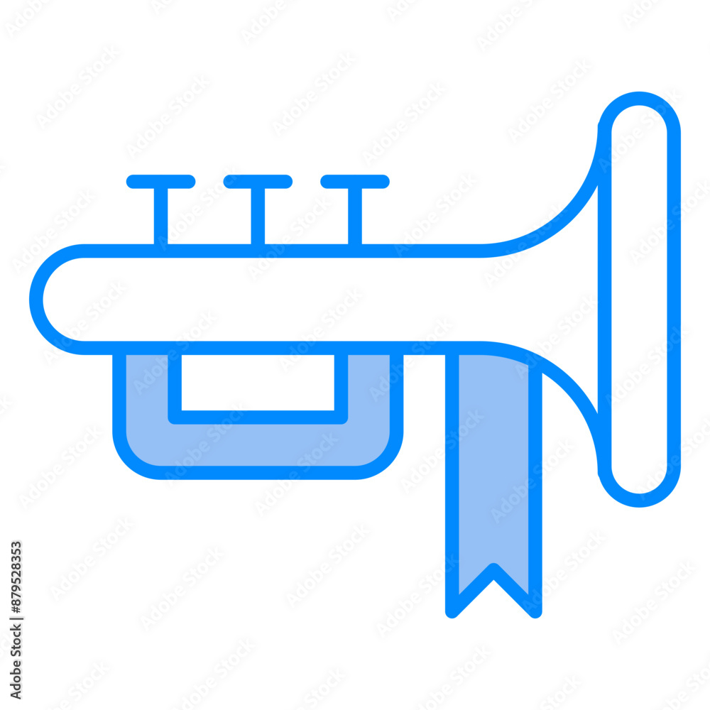Trumpet, music, musical instrument, entertainment, party Icon Trumpet, music, musical instrument, entertainment, party Icon