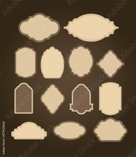 Vintage Collection of Retro Face Expressions for Mascots. Iconic and Expressive Designs. Happy, Sad, Surprised, Angry. Isolated Flat Vector Art