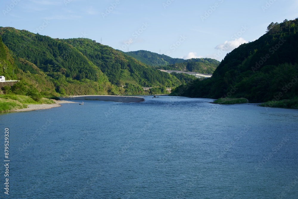 View of Niyodo River in Kochi Prefecture View of Niyodo River in Kochi Prefecture