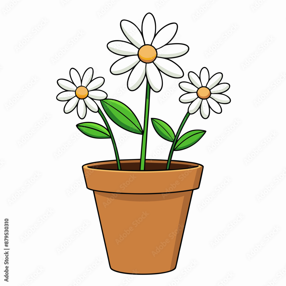 Flower in a pot vector illustration, flower vector art, flower silhouette, flower in a pot Flower in a pot vector illustration, flower vector art, flower silhouette, flower in a pot
