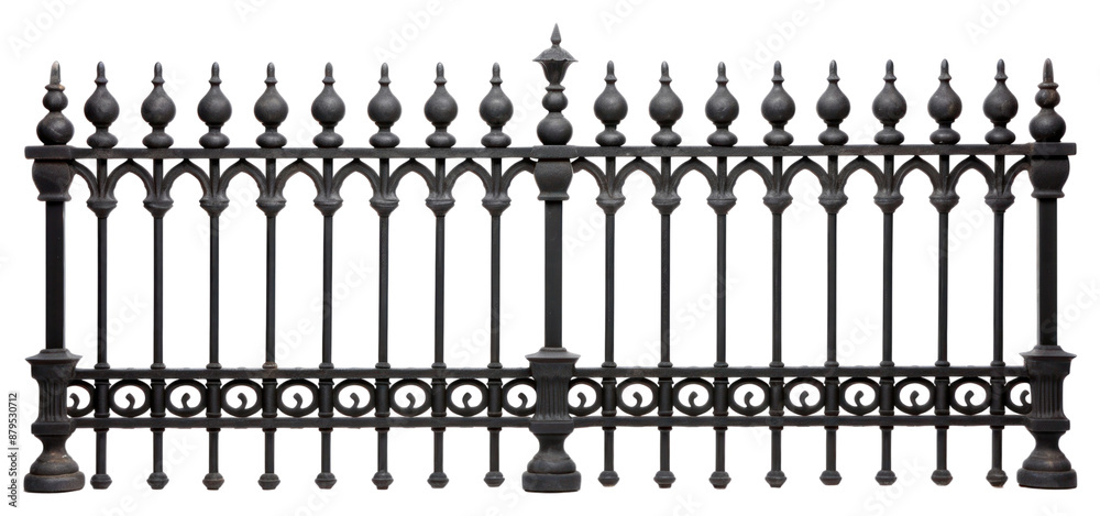 PNG Iron fence gate white background architecture. PNG Iron fence gate white background architecture.
