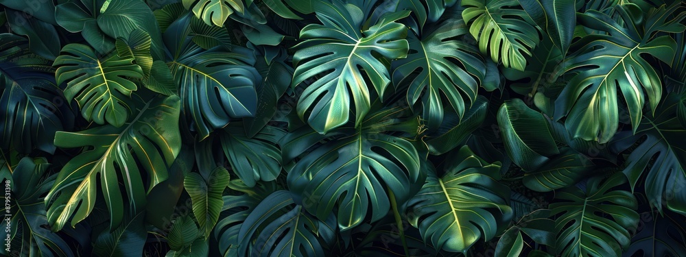Tropical Leaves Pattern Tropical Leaves Pattern