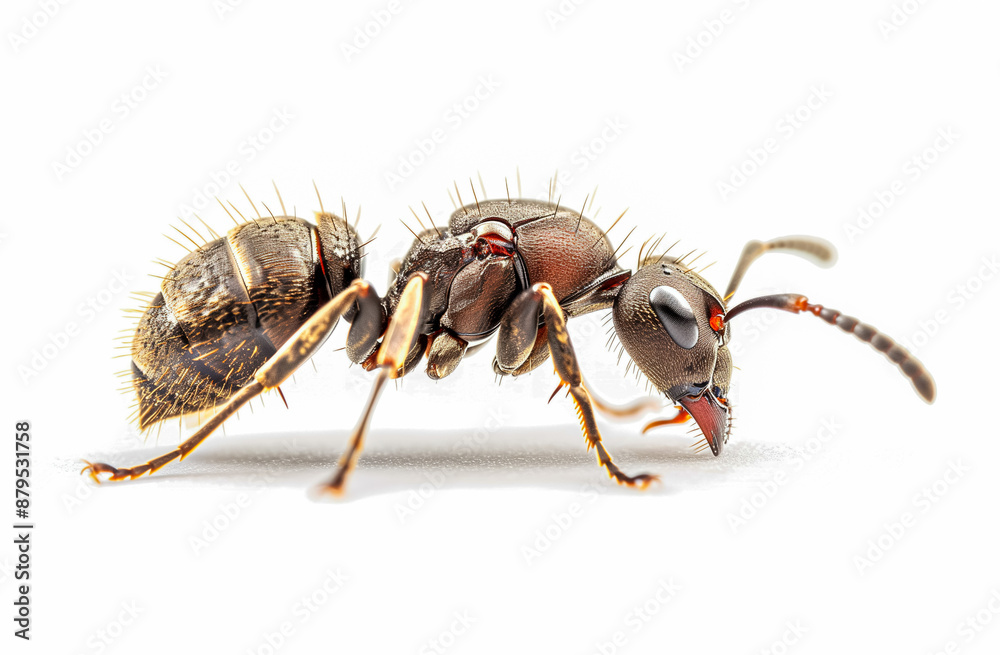 Termite on isolated whited background. Close up