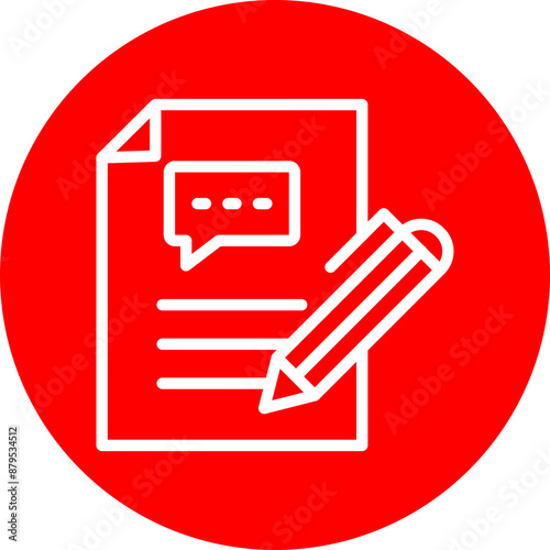 Advice Vector Line White Circle Red