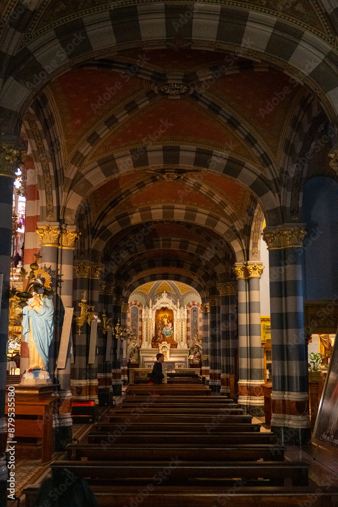 Fototapeta premium Church of María Auxiliadora, in the Almagro neighborhood, Buenos Aires. Catholic Church. religious structure. Building.